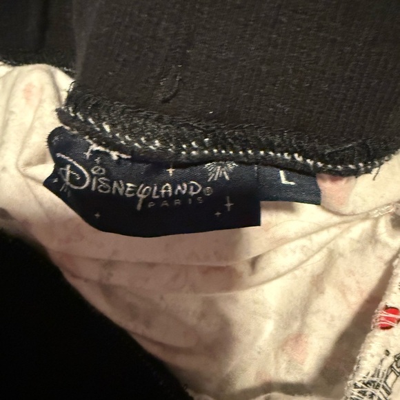 (Like New)Disneyland Paris Women's Heart Print Mickey Mouse Pajama Pants - Picture 6 of 6